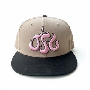 Joe Freshgoods x New Era 59FIFTY Sacred Heart Fitted Camel Black Hat - 7 3/8
